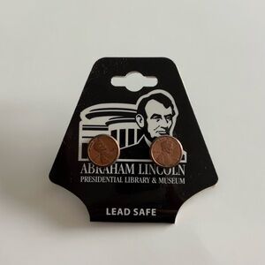 Abraham Lincoln Penny Earrings From The Lincoln Museum